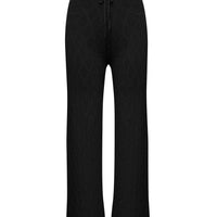 Close up detail on the Chiara Lace Stitch Wool pant, pair with Chiara Lace Stitch Top.