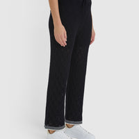 Side view of Chiara wool blend pants.