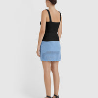 Back view of the perfect layering wool silk cami.