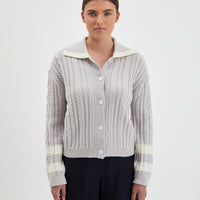 Petrisse Merino wool cardigan for layering