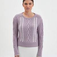 Rose Merino wool sweater with cozy design