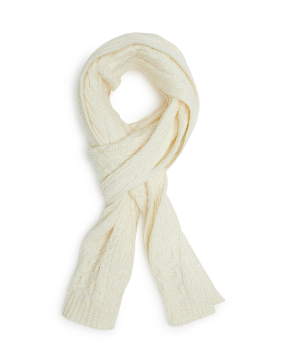 WOOL PLAITED SCARF