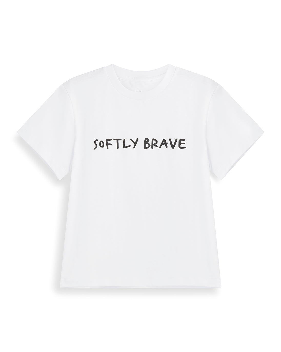 SOFTLY BRAVE WORDING TSHIRT CHILDRENS