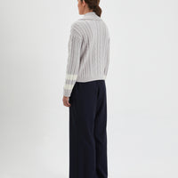Back of Petrisse wool cardigan