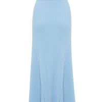 Elegant wool midi skirt