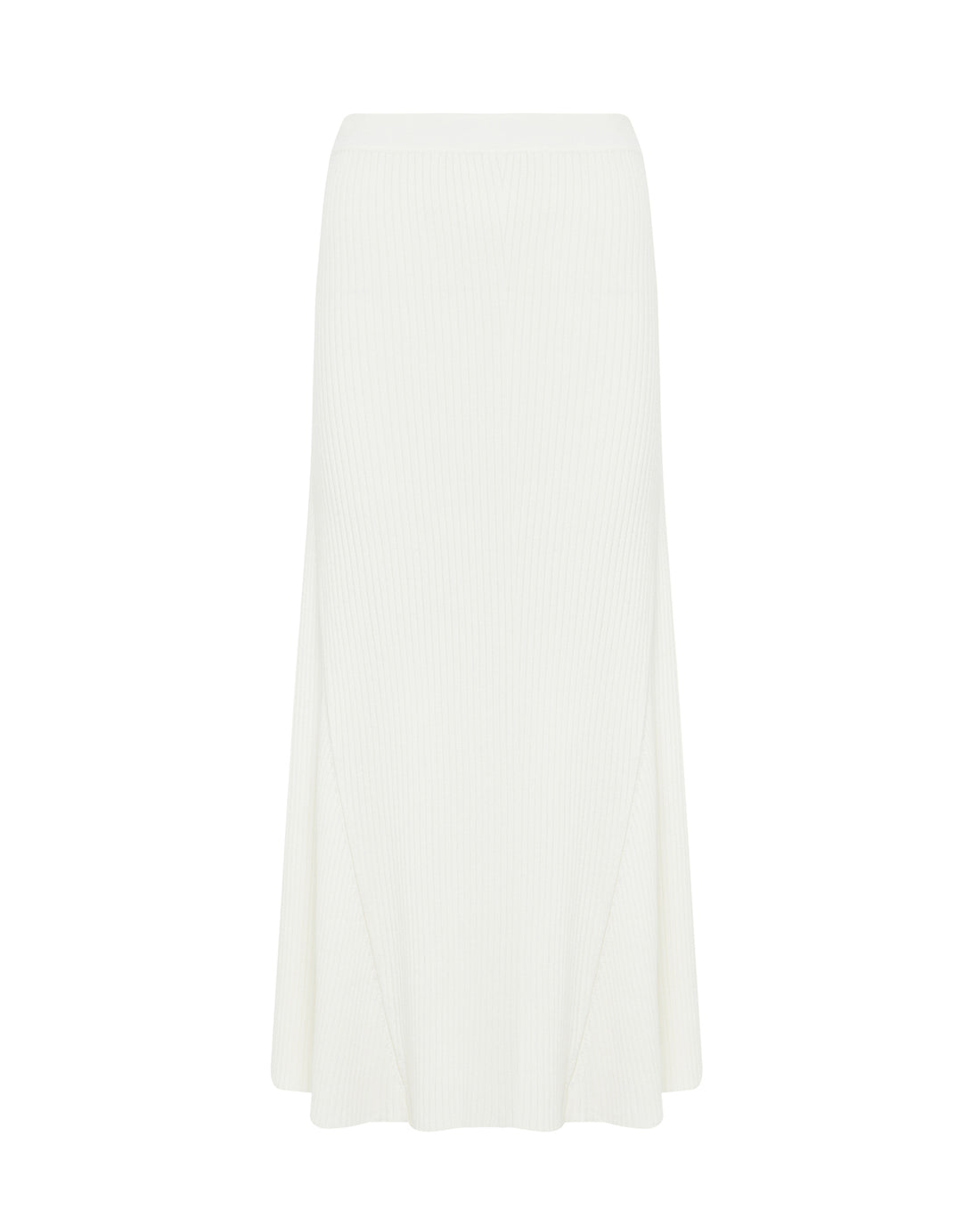 Close up of midi wool skirt