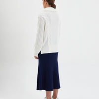 back view of wool Nerida Sweater