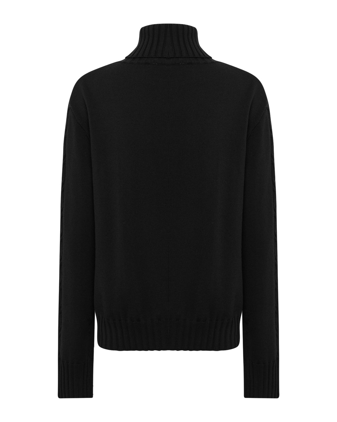Timeless black Quirindi cable knit sweater