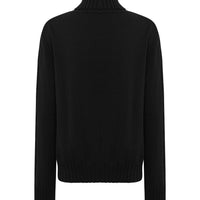 Timeless black Quirindi cable knit sweater