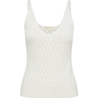 Close-up of Cream Merino Wool Singlet – lightweight and warm, perfect for layering