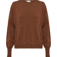 Close-up of Merino Sweater for Women – soft, breathable pure wool sweater with a classic fit