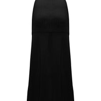 The best black wool maxi skirt for summer.