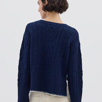 Burra Crochet Sweater Knitwear Iris and Wool
