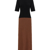 Colour Block Dress Knitwear Iris and Wool