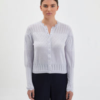Elle Cardigan Knitwear Iris and Wool
