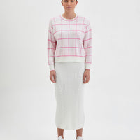 Gargle Gingham Knitwear Iris and Wool