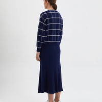 Gargle Gingham Knitwear Iris and Wool