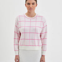 Gargle Gingham Knitwear Iris and Wool
