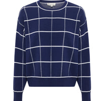 Gargle Gingham Knitwear Iris and Wool