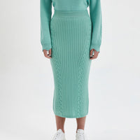 Grace Skirt Knitwear Iris and Wool