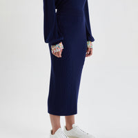 Grace Skirt Knitwear Iris and Wool