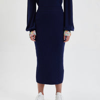 Grace Skirt Knitwear Iris and Wool