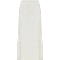 Heart Cable Maxi Skirt Skirt Iris and Wool