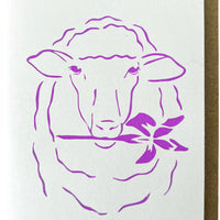 Iris And Wool Greeting Card Greeting Card The Little Print Farm