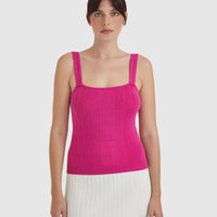 Isla Rib Cami Shirts & Tops Iris and Wool