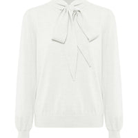 Jacqueline Bow Sweater Knitwear Iris and Wool