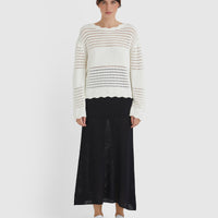 Margot Crochet Sweater Knitwear Iris and Wool