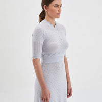Pointelle Wool Dress Knitwear Iris and Wool