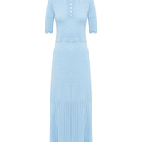 Pointelle Wool Dress Knitwear Iris and Wool