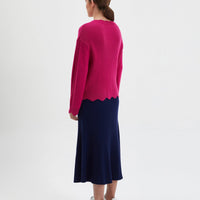 Scallop Sweater Knitwear Iris and Wool