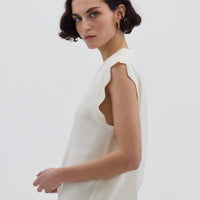 Scallop Vest Knitwear Iris and Wool