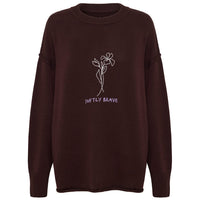 Softly Brave Ladies Sweater beanie Iris and Wool