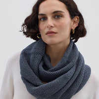 Texture Stitch Snood Scarves Iris and Wool