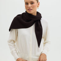 Triangle Scarf Iris and Wool