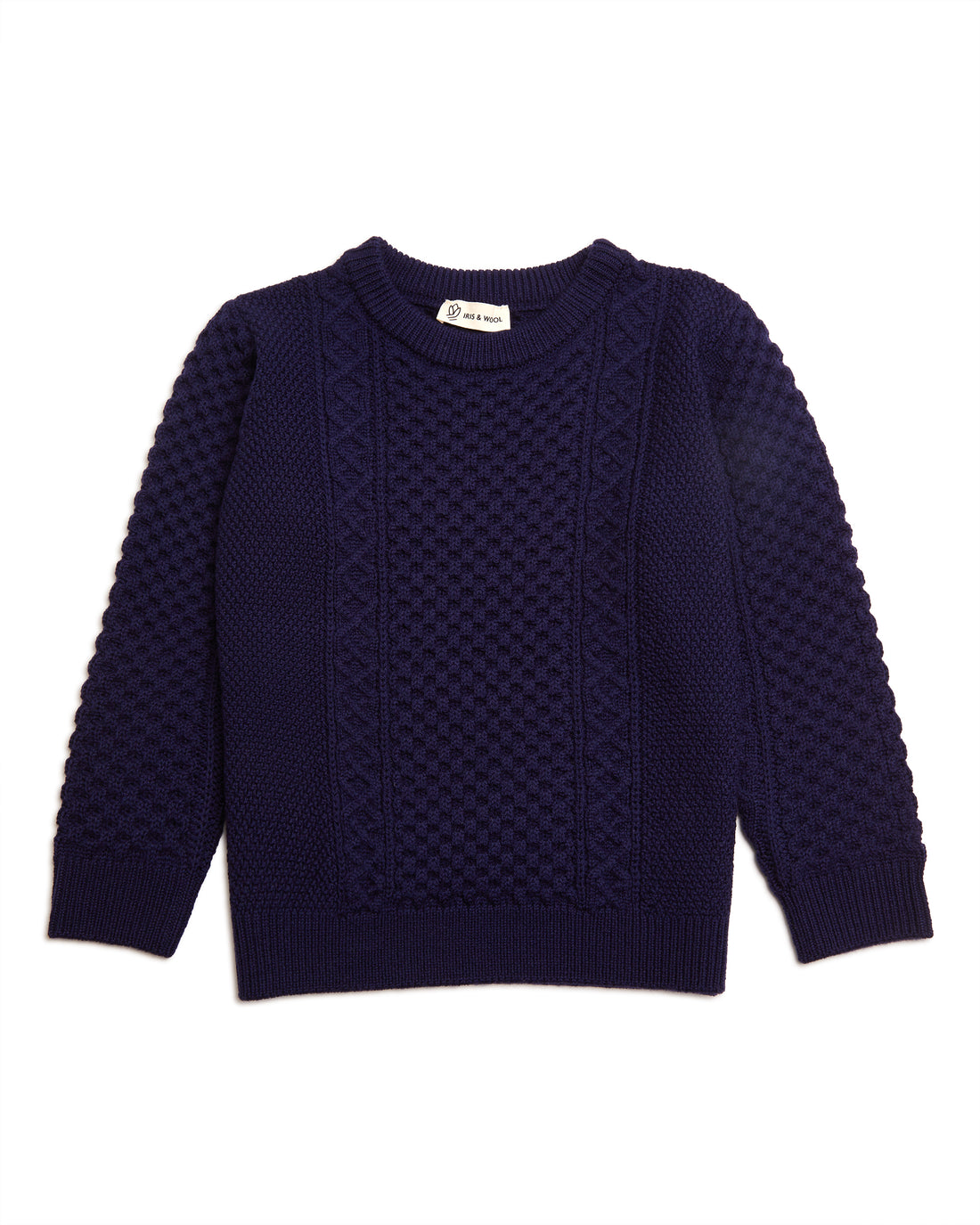 CHILDRENS WOOL CABLE SWEATER