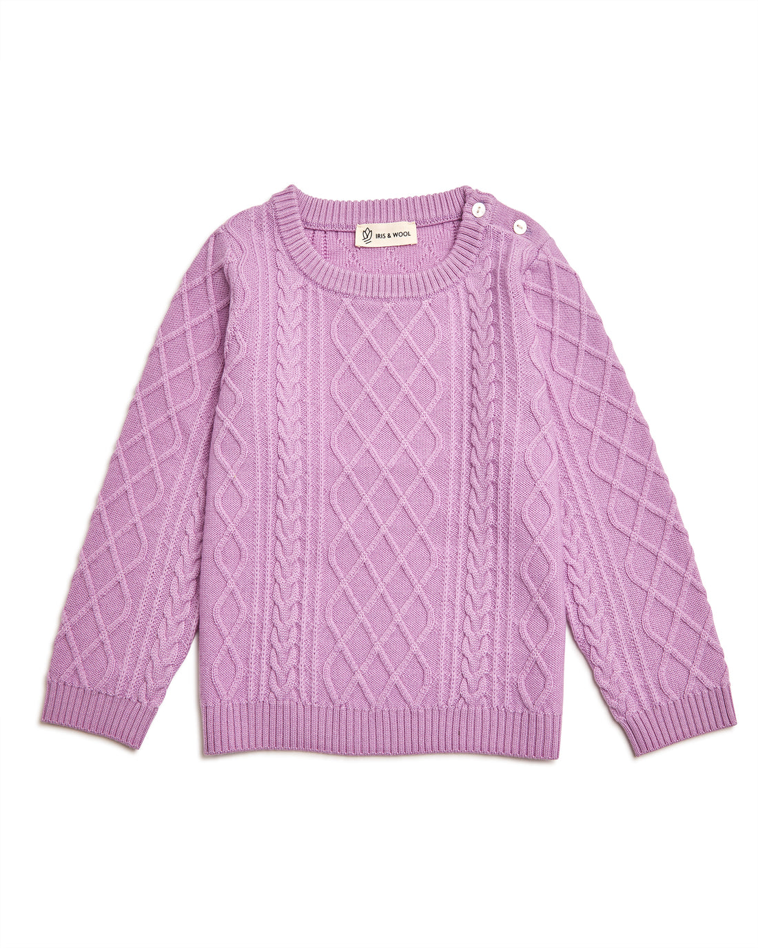 CHILDRENS WOOL CABLE SWEATER