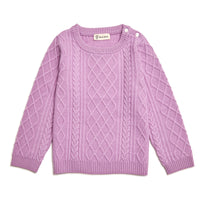 CHILDRENS WOOL CABLE SWEATER