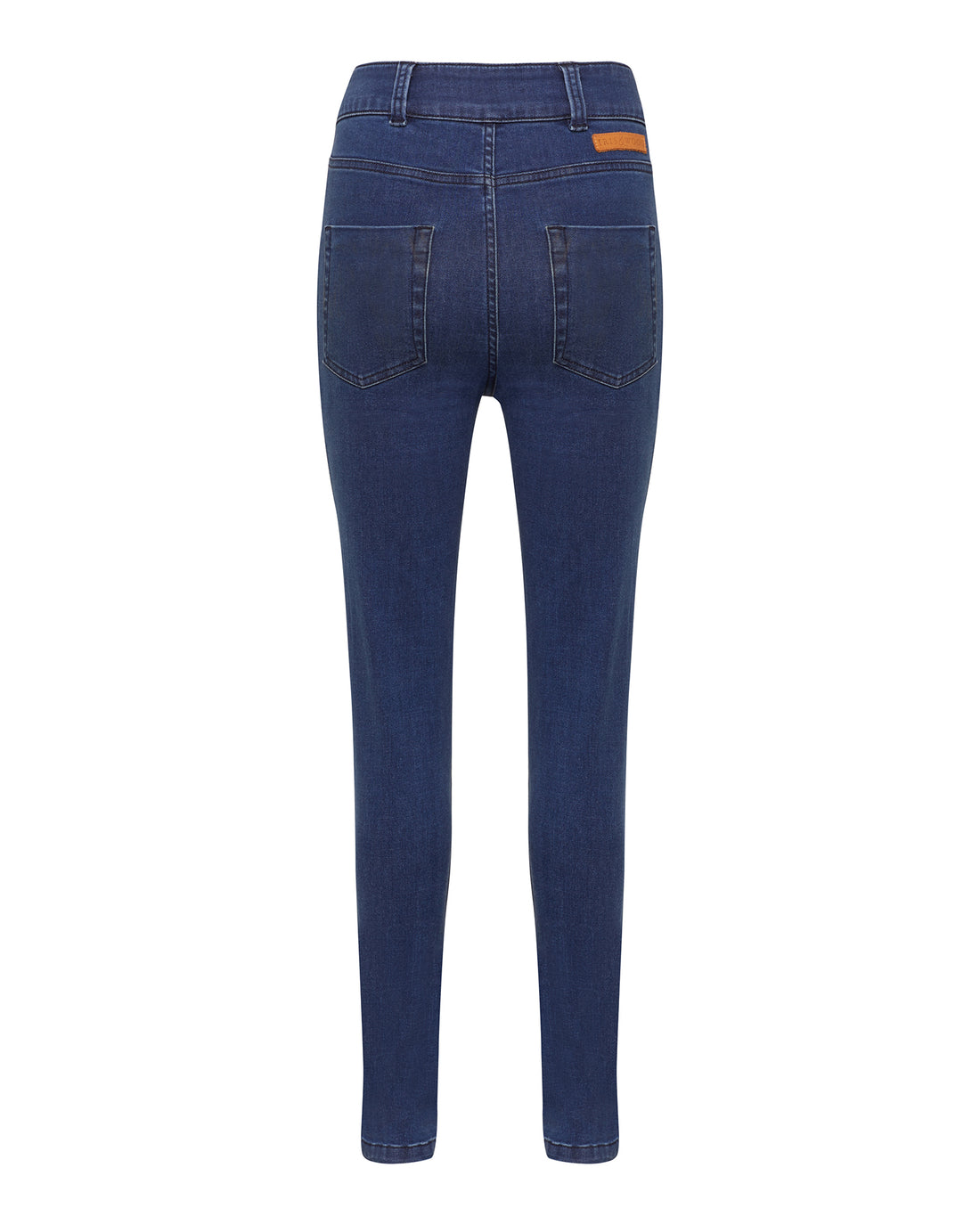Stylish Mia jeans in dark merino denim for a comfortable, flattering fit.