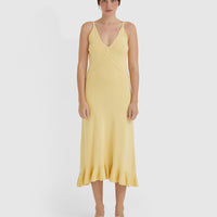 BLAIR FRILL HEM SLIP DRESS