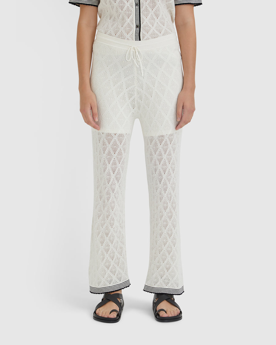 CHIARA LACE STITCH PANTS