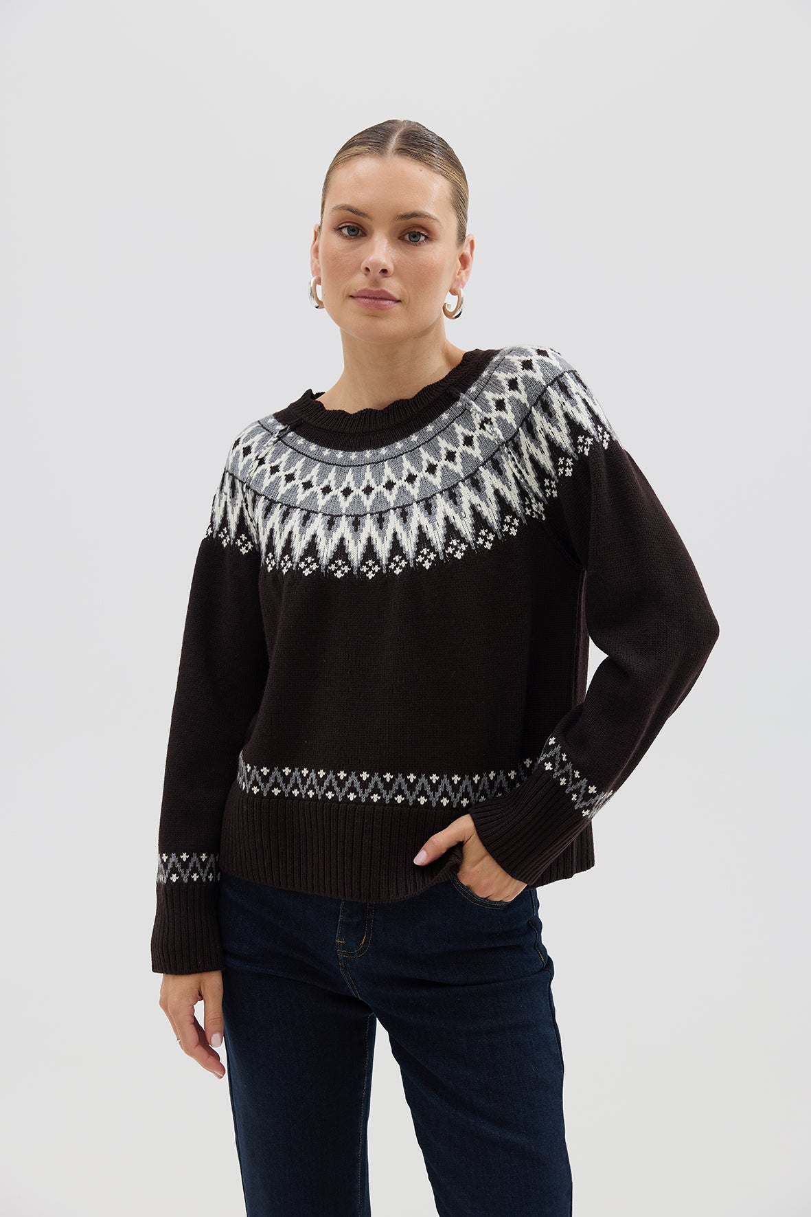 Fair Isle Wool Sweater