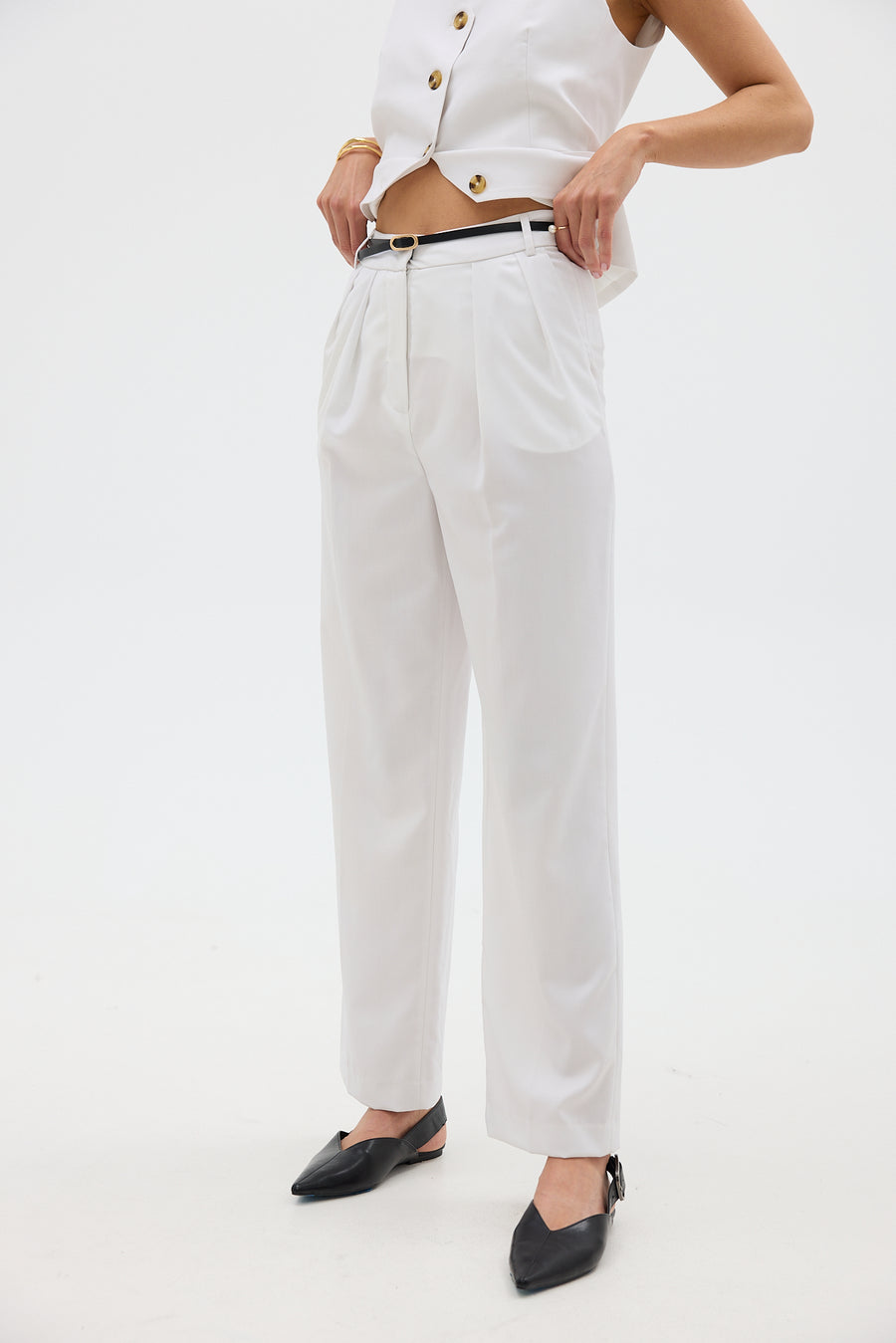 PLEATED PANTS