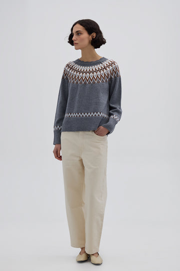 FAIR ISLE WOOL SWEATER