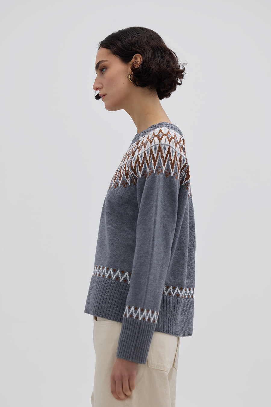 FAIR ISLE WOOL SWEATER