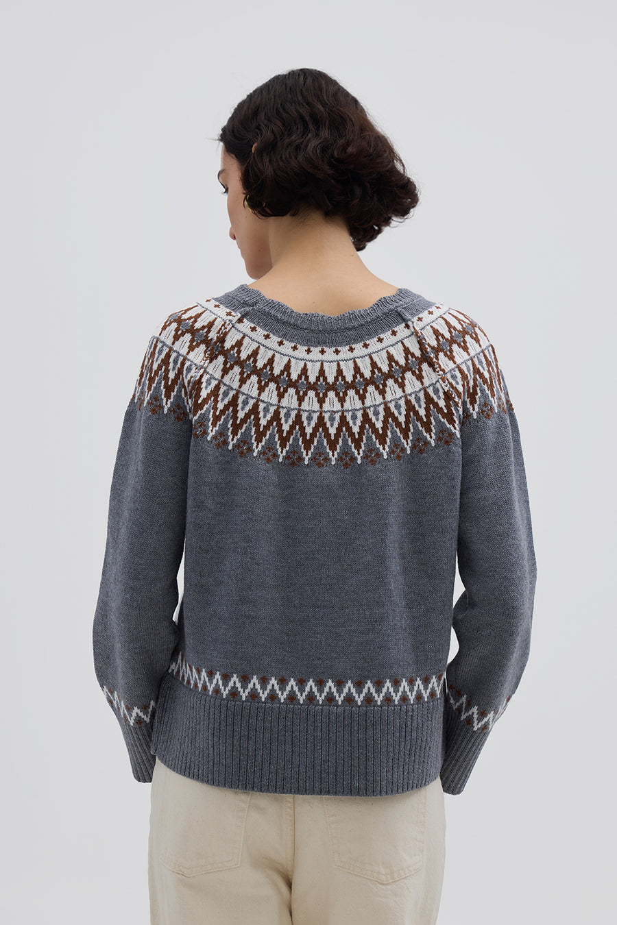 FAIR ISLE WOOL SWEATER