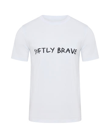 SOFTLY BRAVE WORDING TSHIRT